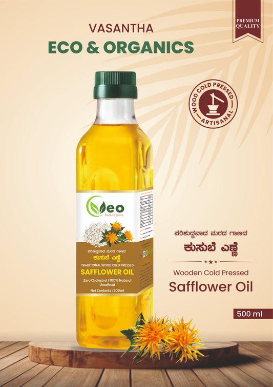 Safflower Oil - Traditional Pure Wooden Cold Pressed Oil