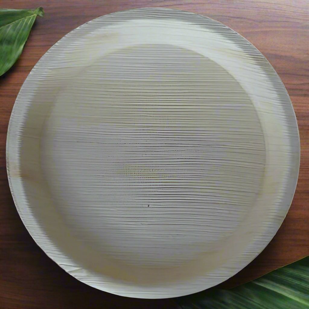 10"Round Deep Areca Palm leaf Plate - Pack of 25