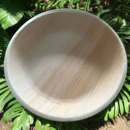 10" Round Shallow Areca Palm leaf Plate - Pack of 25