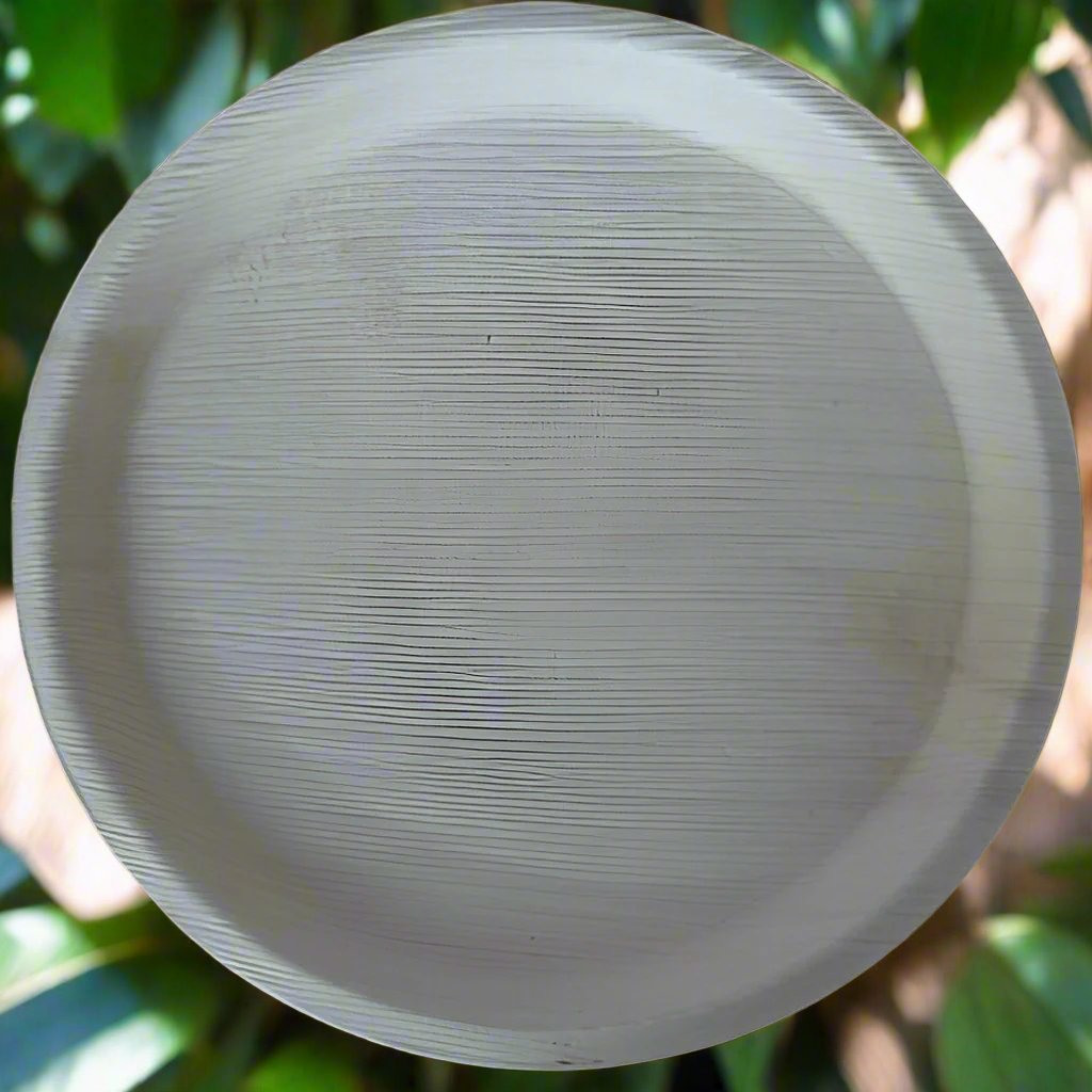 12" Round Deep Areca Palm leaf Plate - Pack of 25