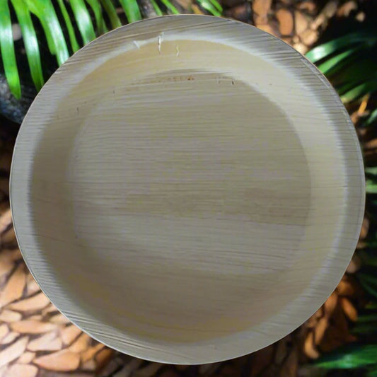 8"Round Deep Areca Palm leaf Plate - Pack of 25