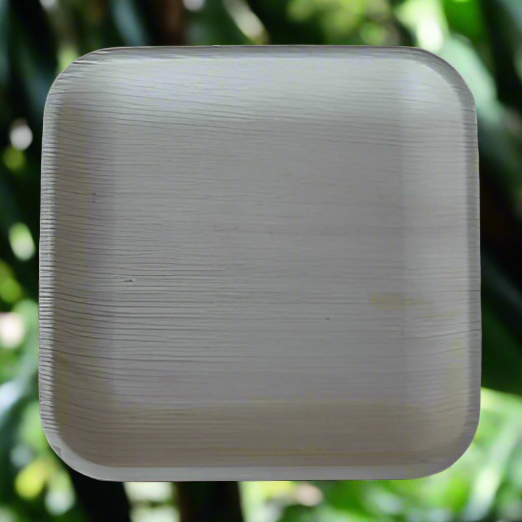 8" Square Areca Palm leaf Plate - Pack of 25