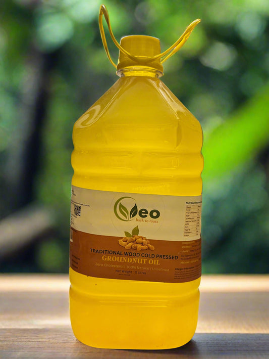 PURE WOODEN COLD PRESSED PEANUT OIL 5 litres