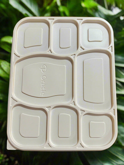 8 Compartment Cornstarch Ecofriendly Take away containers-Pack of 25