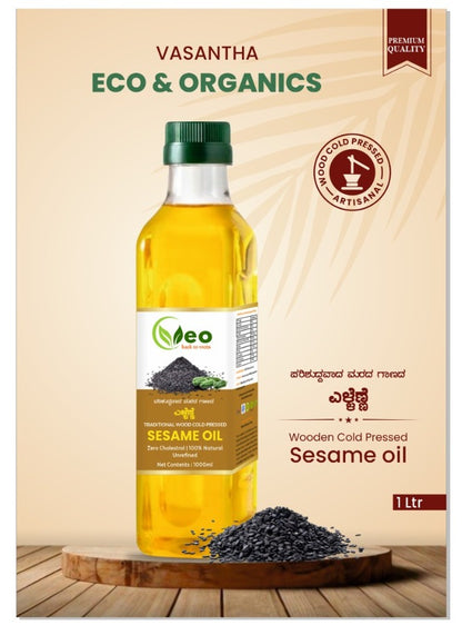 Sesame Oil - Traditional Pure Wooden Cold Pressed Oil