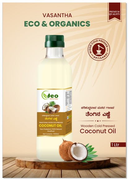 Coconut Oil - Traditional Pure Wooden Cold Pressed Oil