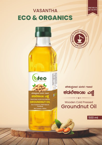 Peanut Oil - Traditional Pure Wooden Pressed Oil